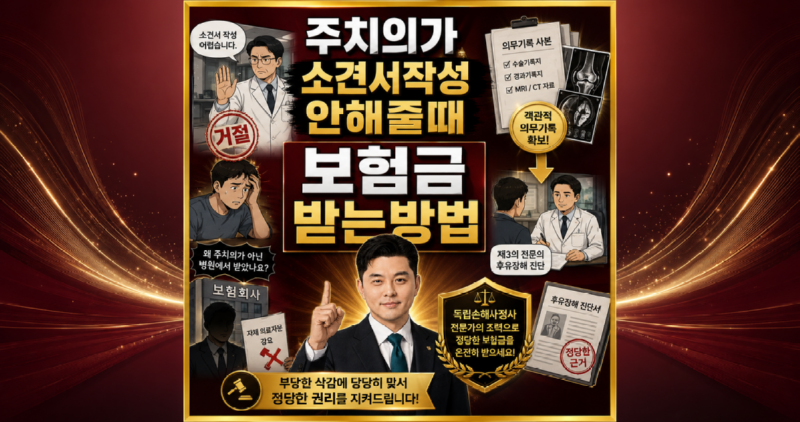 주치의가 소견서 작성 안해줄때 보험금 받는방법.png